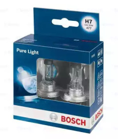 Автолампа (12V 55W H7 PURE LIGHT бокс 2 шт) Bosch 1987301406
