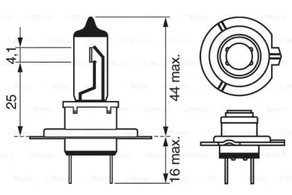 Автолампа (H7 Plus 50 картон) Bosch 1987302079