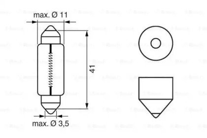 Автолампа C5W 12V 5W SV8.5-8 Bosch 1 987 302 225