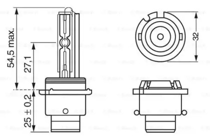 Лампа D2R 35W XENON Bosch 1987302903