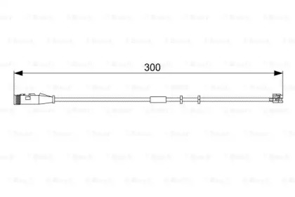 Датчик зносу гальмівних колодок (передніх) Opel Vectra C/Astra H 02- (L=300mm) Bosch 1 987 473 033