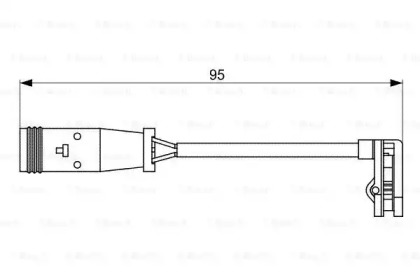 Датчик зношування колодок Bosch 1987473036