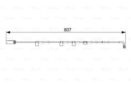 Датчик зносу гальмівних колодок (передніх) Mini (R56)/Clubman (R55) 06-14 (805mm) Bosch 1 987 473 058