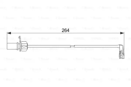 Датчик зношування колодок Bosch 1987474517