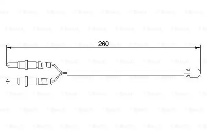 Датчик зносу гальмівних колодок (передніх) Peugeot 605 89-99 (L=260) Bosch 1 987 474 975