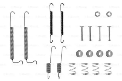 Комплект пружинок колодок ручника Opel Corsa A/Kadett D 1.0-1.5TD 79-93 Bosch 1 987 475 081