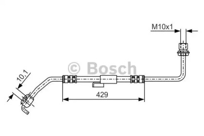Шланг гальмівний (передній) Ford Transit 86-00 (L) Bosch 1 987 476 511
