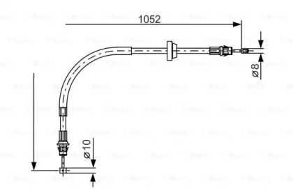 Трос гальма Bosch 1987477186