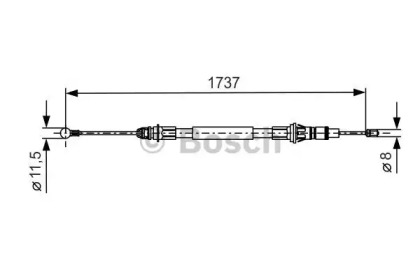 Трос гальма Bosch 1987477261