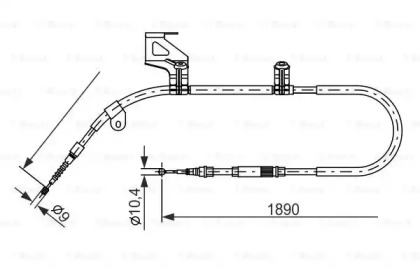 Трос гальма Bosch 1987477803