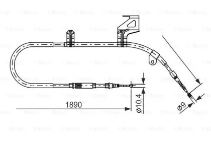 Трос гальма Bosch 1987477804