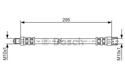 Шланг гальмівний (задній) Volvo XC 90 02-14 (268mm) Bosch 1 987 481 015