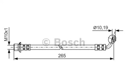 ШЛАНГ ГАЛЬМ. ЗАДНИЙ ЛIВ Bosch 1987481128