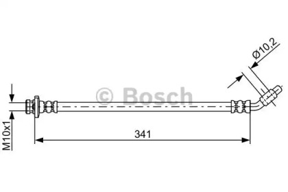 ШЛАНГ ГАЛЬМ. ПЕРЕДНИЙ ЛIВ Bosch 1987481840