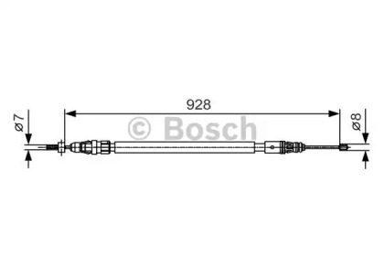 Трос гальма стоянки Bosch 1987482000