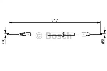 Трос гальма Bosch 1987482024