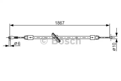 ТРОС ГАЛЬМIВНИЙ Bosch 1987482028