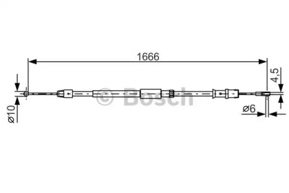 Трос гальма Bosch 1987482032