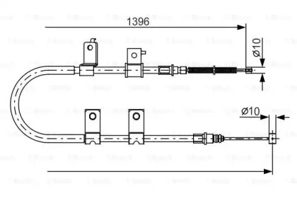 Трос гальма стоянки Bosch 1987482083