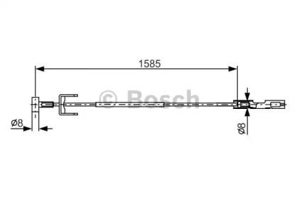 Трос гальма Bosch 1987482145