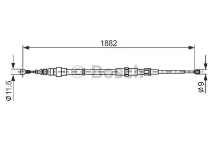Трос гальма Bosch 1987482193