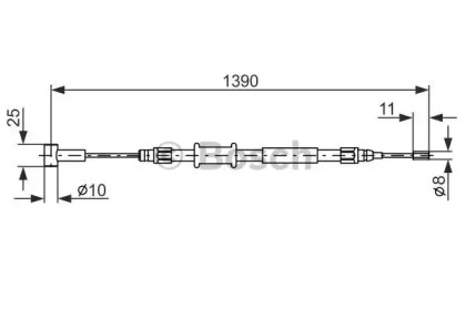 Трос гальма Bosch 1987482213