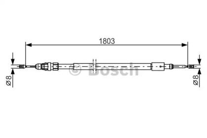 Трос гальма Bosch 1987482317