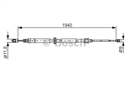 Трос гальма Bosch 1987482325