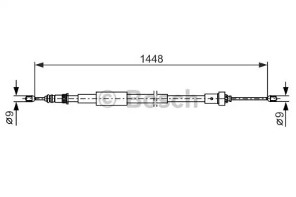 ТРОС ГАЛЬМIВНИЙ ПРАВЫЙ Bosch 1987482386
