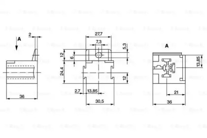 Контактная группа реле Bosch 3 334 485 008