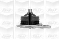 Помпа води MB Sprinter 906 2.2CDI OM651 06- (перемикається) (B/B) (9 лоп) (6 кан) GRAF PA1264