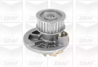 Помпа води Opel Astra F/G/H/Omega B/Vectra A/B/Zafira A/B 1.8i/2.0i/2.2i/2.4 94- (25z) (R/B) (8 лоп) GRAF PA572A