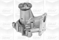 Помпа води Mitsubishi Pajero 2.5TD 92-07/Pajero Sport 2.5TD 98-/Hyundai H-1/Terracan 2.5D/TD/TCI 97-07 (R/B) (8 лоп) GRAF PA701