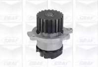 Помпа води Lada 2111-2112 1.5/1.5 16V/1.6 96-13/Lada Kalina 1.4 16V/1.6 04-14 (21z) (R/B) (7 лоп) GRAF PA833