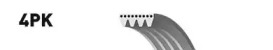 Ремінь Gates 4PK928