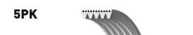 Ремінь Gates 5PK1280