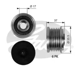 Механизм свободного хода DriveAlign® Gates OAP7046