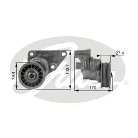 Шків натяжний Gates T38158