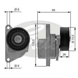 Шків натяжной Gates T38190