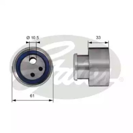 Ролик PowerGrip® Gates T41119