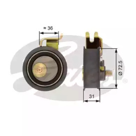 Шків натяжний Gates T43016