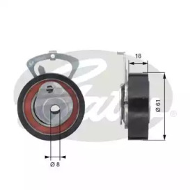 Шків натяжний Gates T43078