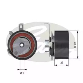 Ролик PowerGrip® Gates T43115