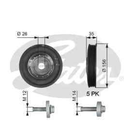 Шків Gates TVD1007A
