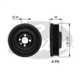 Шків Gates TVD1040