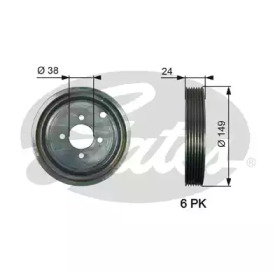 Ременный шкив DriveAlign® Gates TVD1099