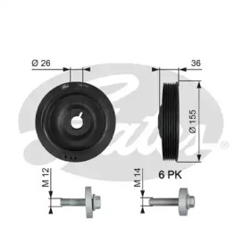 Шків Gates TVD1126A