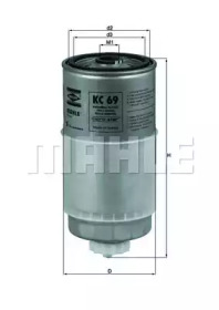 Фільтр паливний VW/Audi 1.6/1.9D/TD KNECHT KC 69