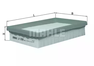 Фільтр повітряний Citroen C1 II/Peugeot 108/Toyota Aygo/C-HR/Prius/Yaris 1.0/1.5H/1.8H 10- KNECHT LX 3536