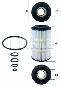Фільтр масляний C-Class/E-Class/S-Class 2.4-3.7 (M112)/4.3-5.4 (M113)/2.5-3.5 (M272) KNECHT OX 345/7D
